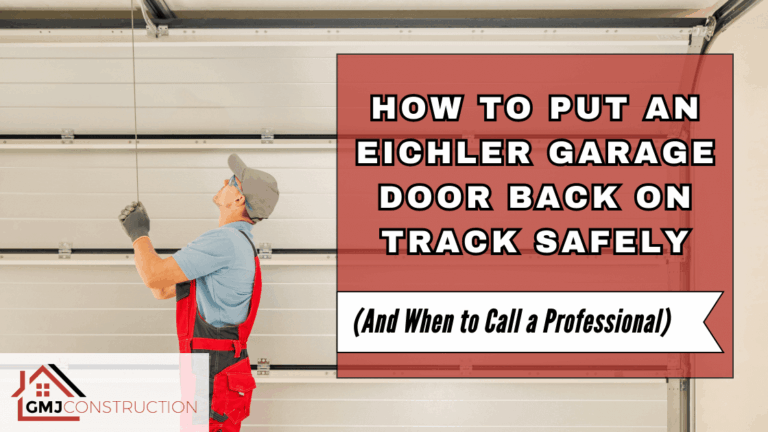 Man in red overalls holding a red sign on instructions