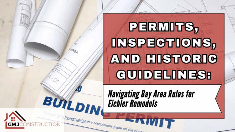 Pile of construction paper with permit, inspection, and guideline labels