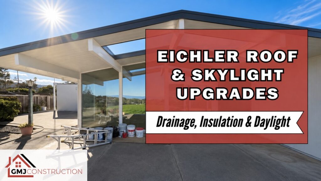 GMJ illustrated guide to coordinating Eichler roof and skylight upgrades