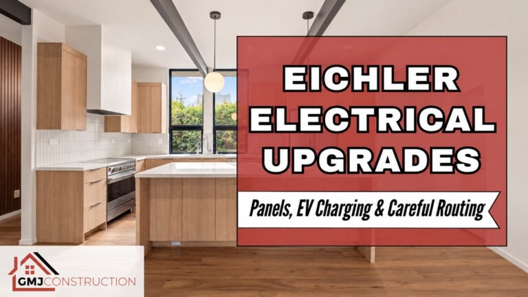 GMJ illustrated planning guide for Eichler electrical panels, EV charging and wiring routes