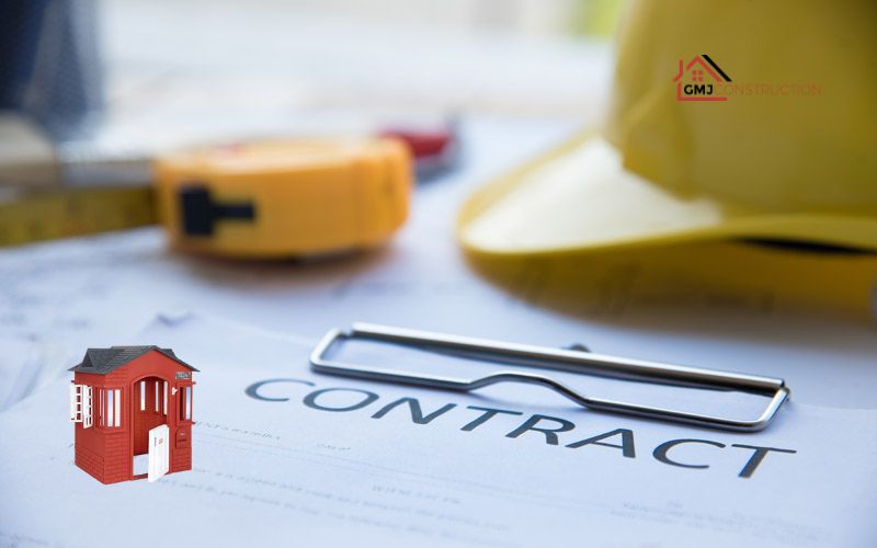 Sign a construction project contract - GMJ Construction