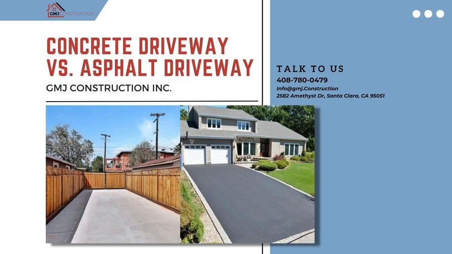 Concrete Driveway vs. Asphalt Driveway - GMJ Construction