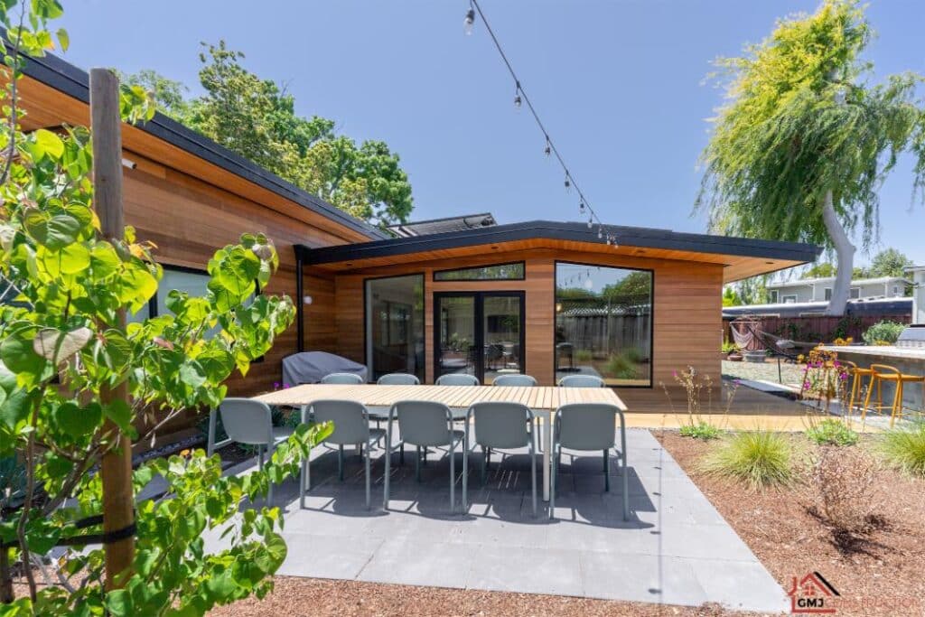Eichler home construction project exterior
