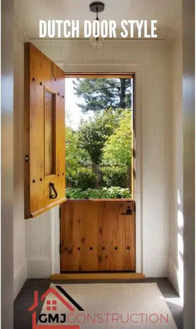 Dutch door style banner - GMJ Construction