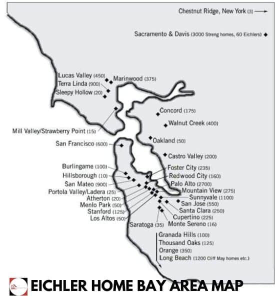 Eichler Home Bay Area Map - GMJ Construction