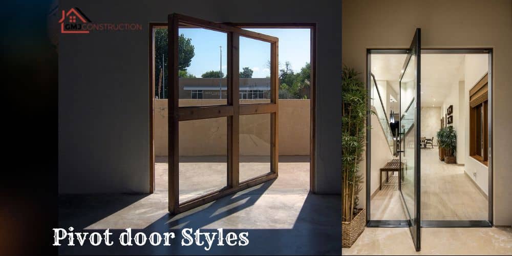 Pivot door Styles banner - GMJ Construction