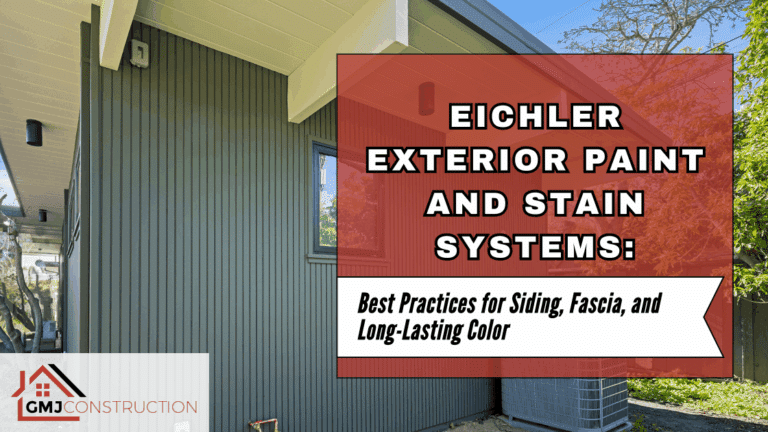 Eichler house exterior with paint and
