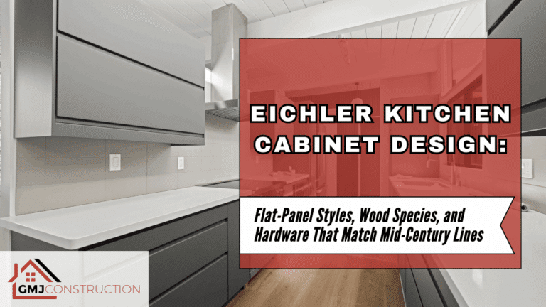 Eichler kitchen with flat-panel cabinets