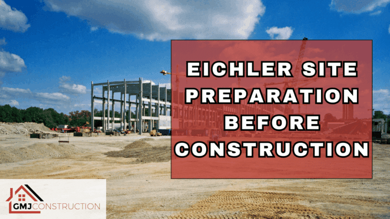 Eichler site preparation work before construction