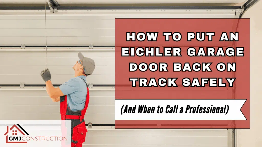 Man in red overalls holding a red sign on instructions