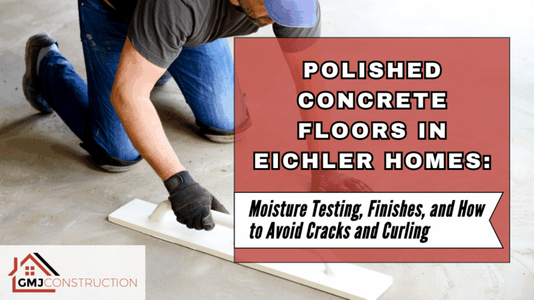 Man polishing a concrete floor in an