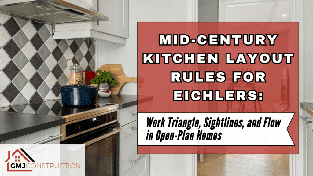 Mid-century kitchen layout rules for