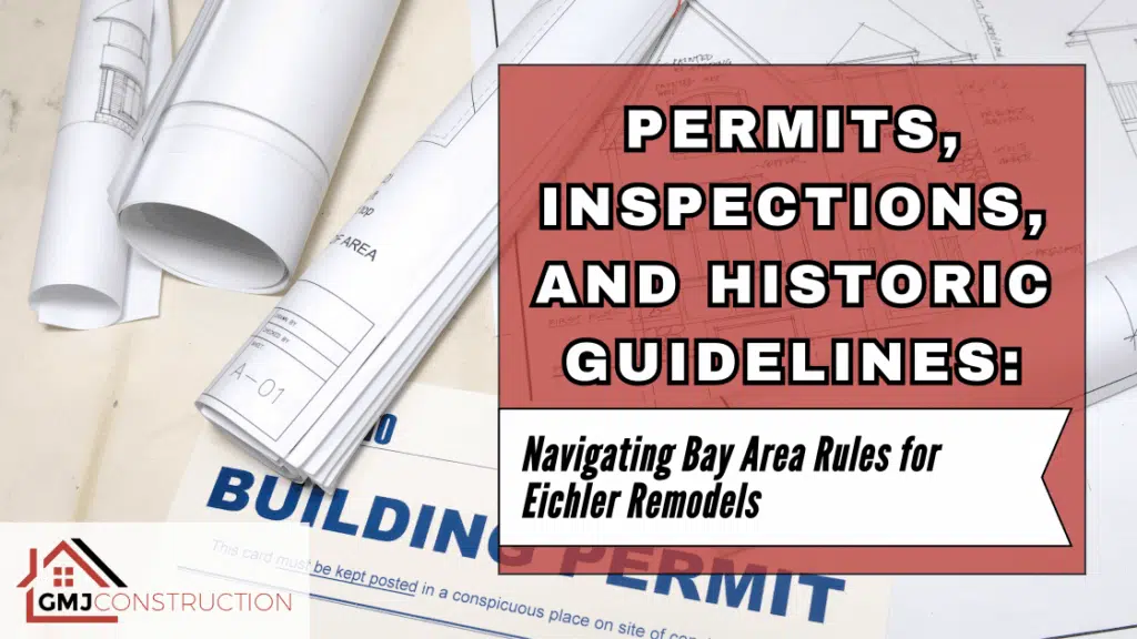 Pile of construction paper with permit, inspection, and guideline labels