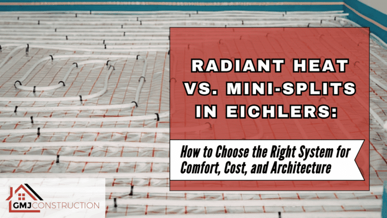 Radiant heat vs mini-splits comparison graphic