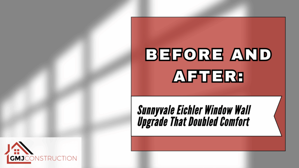 Red sign with before and after text