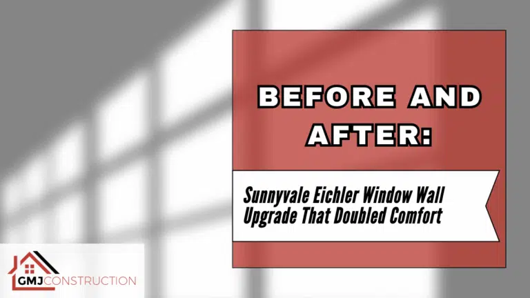 Red sign with before and after text